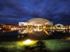 Therme Erding bei Nacht